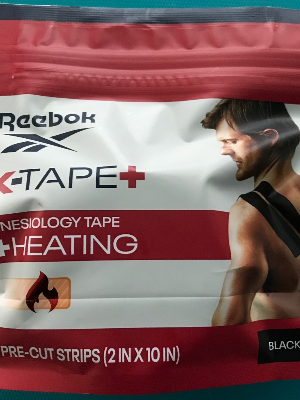 Reebok k-tape athletic heating kinesiology tape, new , sealed, black